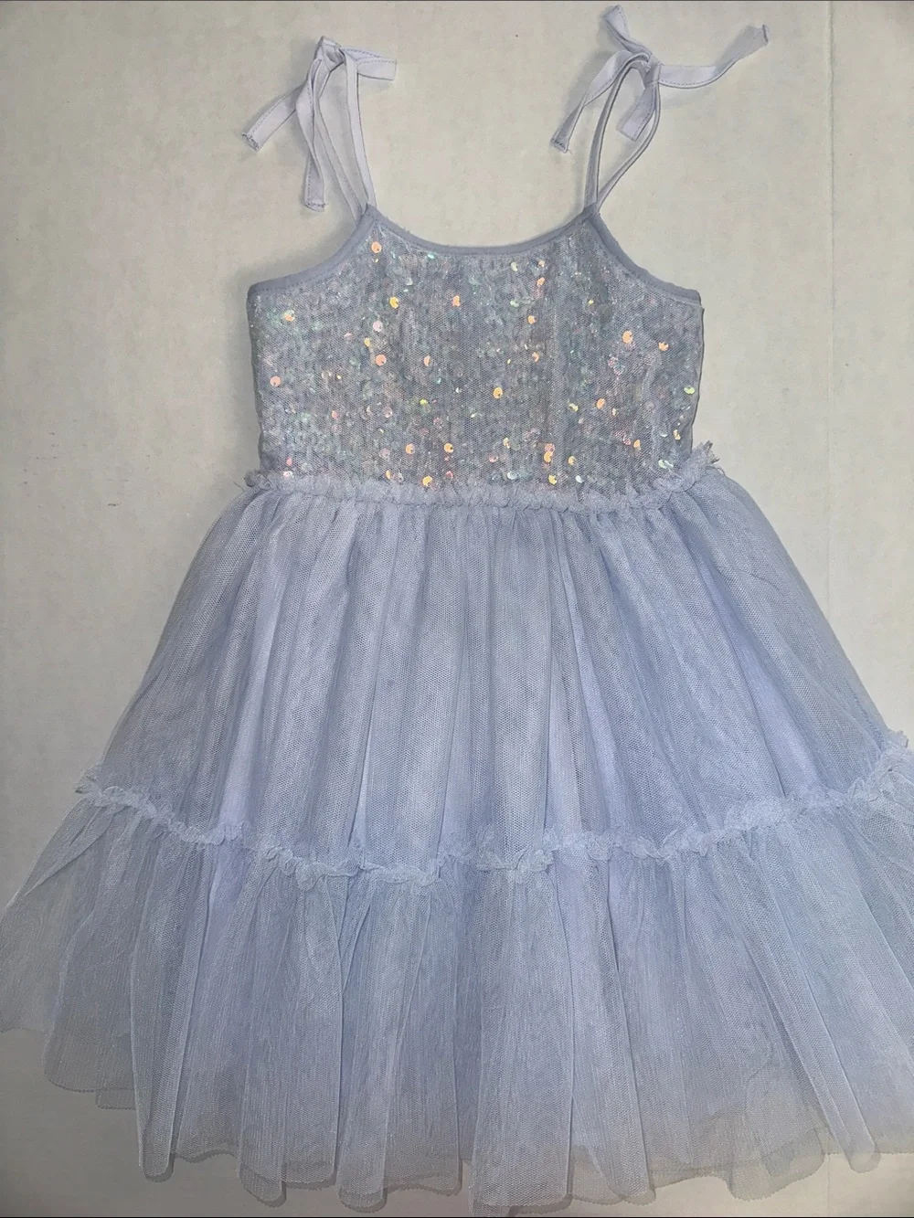 Cotton On Made for Twirling Isabella  Sequin Tulle Party Dress 2 Lavender